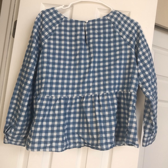 Checkered Peplum Top - Picture 2 of 4
